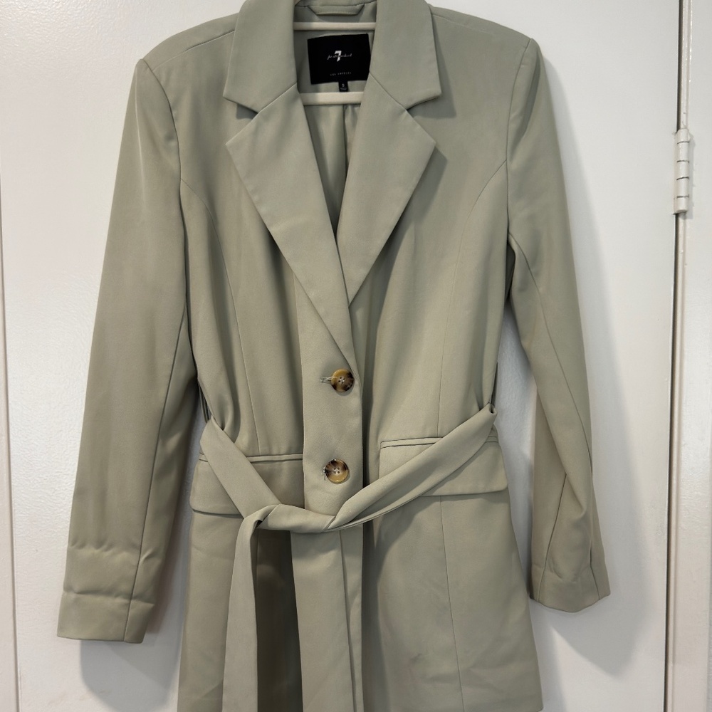 7 For All Mankind Belted Blazer
